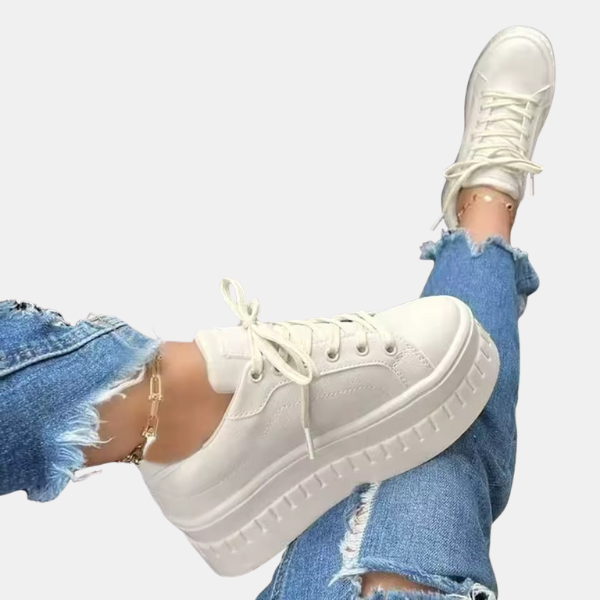 Baskets Femme à Plateforme – Style Moderne & Confort Absolu Women's Sneakers Electro Paris Beige 35