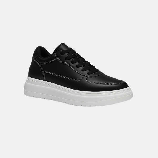Baskets Homme Élevées en Cuir PU - Style Décontracté pour Confiance et Confort Baskets surélevées pour hommes Electro Paris Noir +10CM 37