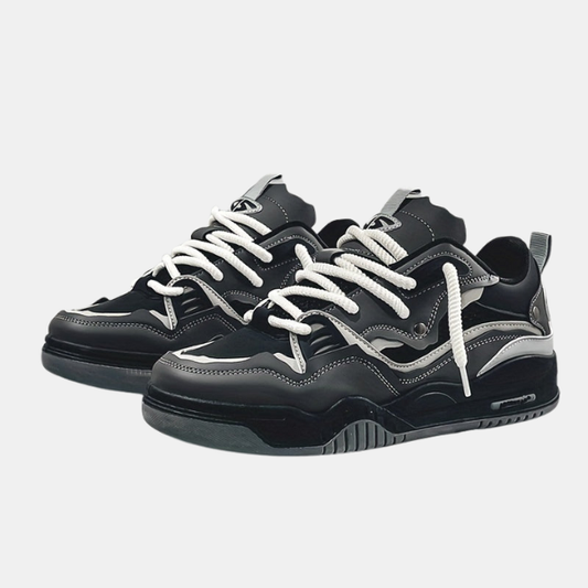 Baskets Homme Sportives – Semelle Épaisse et Style Décontracté Shoes men Electro Paris Noir 38