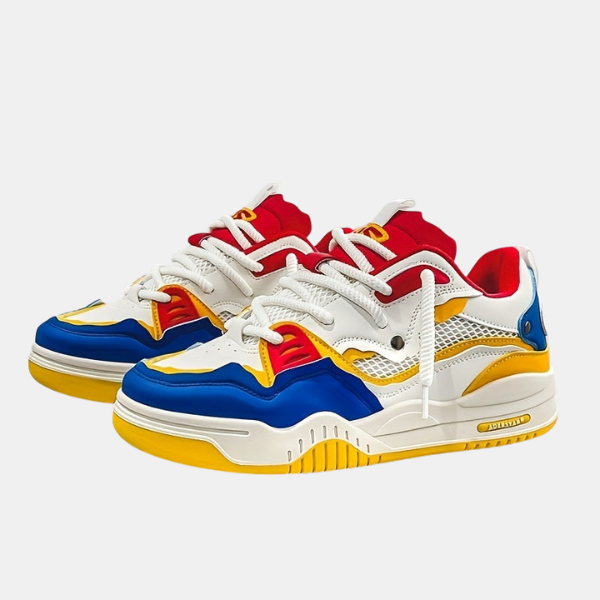 Baskets Homme Sportives – Semelle Épaisse et Style Décontracté Shoes men Electro Paris Jaune 38