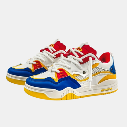 Baskets Homme Sportives – Semelle Épaisse et Style Décontracté Shoes men Electro Paris Jaune 38