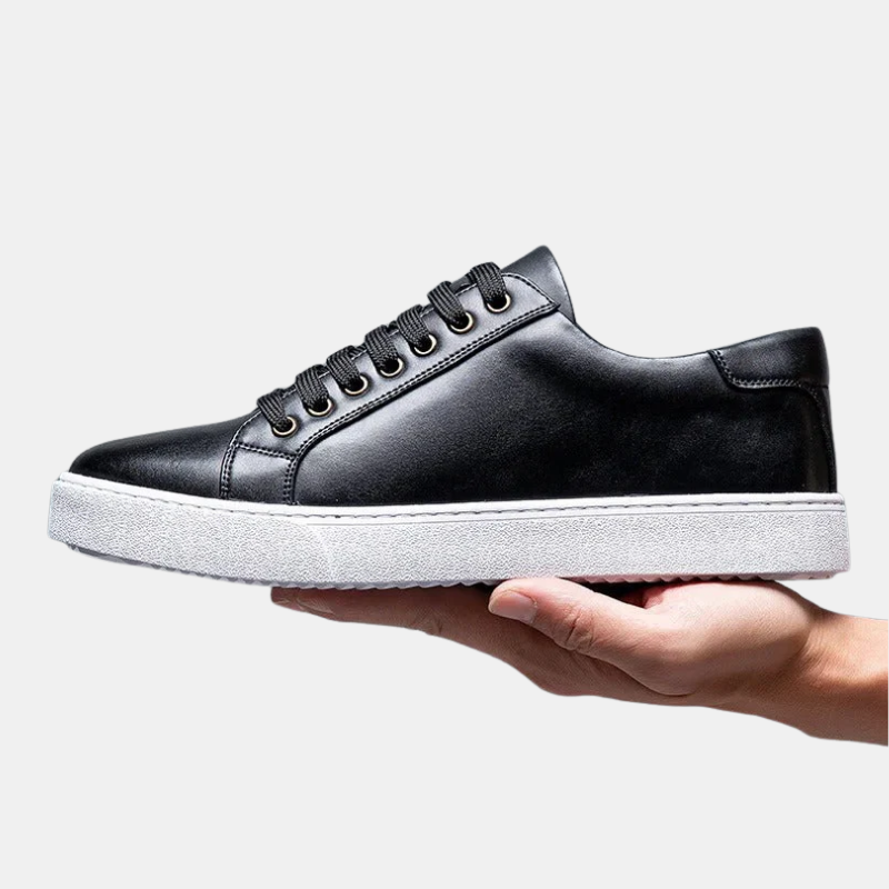 Baskets en Cuir Élégantes pour Hommes Baskets Electro Paris Noir 38