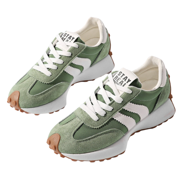 Baskets Design Confort Moderne Electro Paris Vert 4