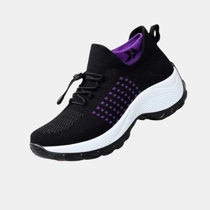 Baskets Orthopédiques Femme – Chaussures Avec Boîte À Orteils Large Pour Hallux Valgus Et Confort Optimal Chaussures orthopédiques Electro Paris Violette 35