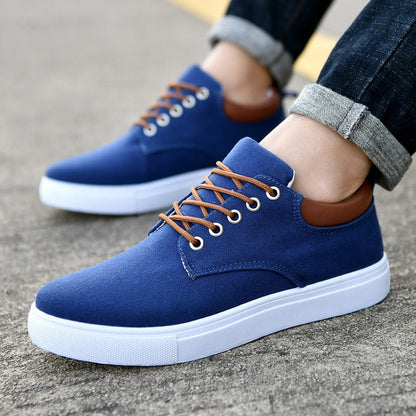 Baskets en Toile pour Hommes à Semelle Blanche – Chaussures Décontractées pour un Style Moderne Baskets pour hommes Electro Paris Bleu 39