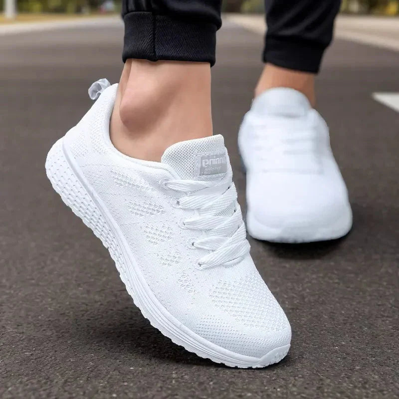 Chaussures de Marche Orthopédiques pour Femme – Baskets Légères et Respirantes pour un Confort Quotidien Baskets Electro Paris Blanc 37