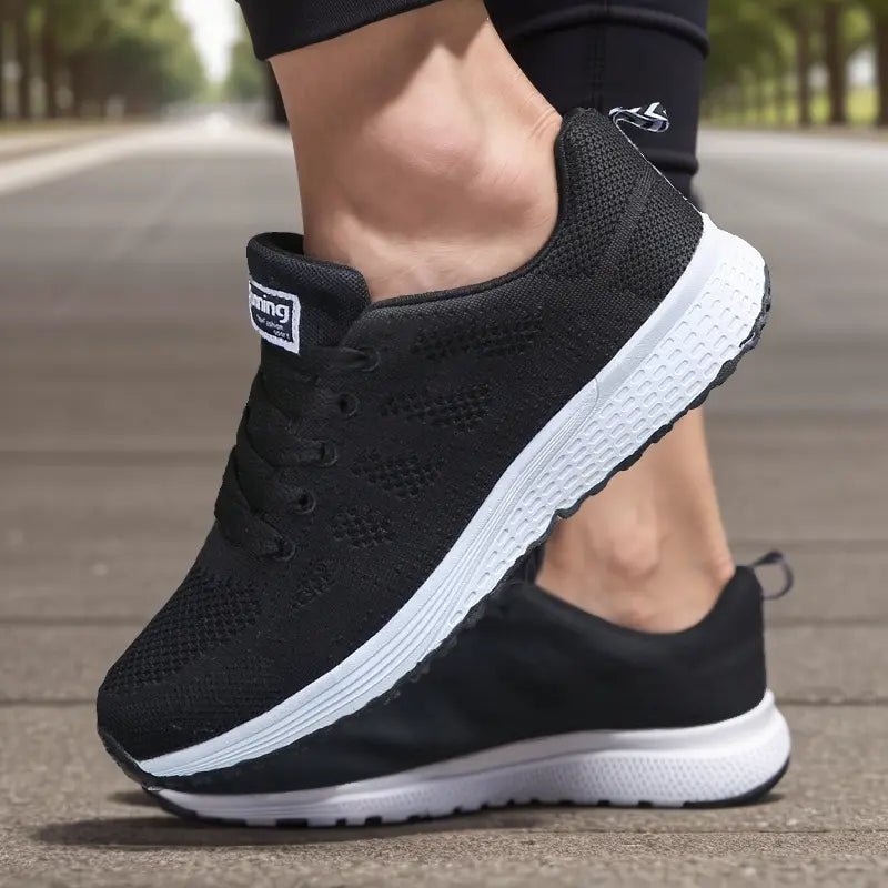 Chaussures de Marche Orthopédiques pour Femme – Baskets Légères et Respirantes pour un Confort Quotidien Baskets Electro Paris Noir 36