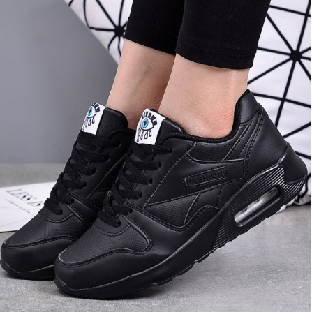 Baskets Orthopédiques Respirantes pour Femmes – Chaussures à Plateforme Légères pour un Confort Quotidien Chaussures de course Electro Paris Noir 33 (21.5 cm)