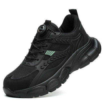Chaussures de Sécurité Légères pour Homme avec Bout Renforcé et Fermeture à Molette – Respirantes et Antidérapantes Chaussures de sécurité Electro Paris Noir 36