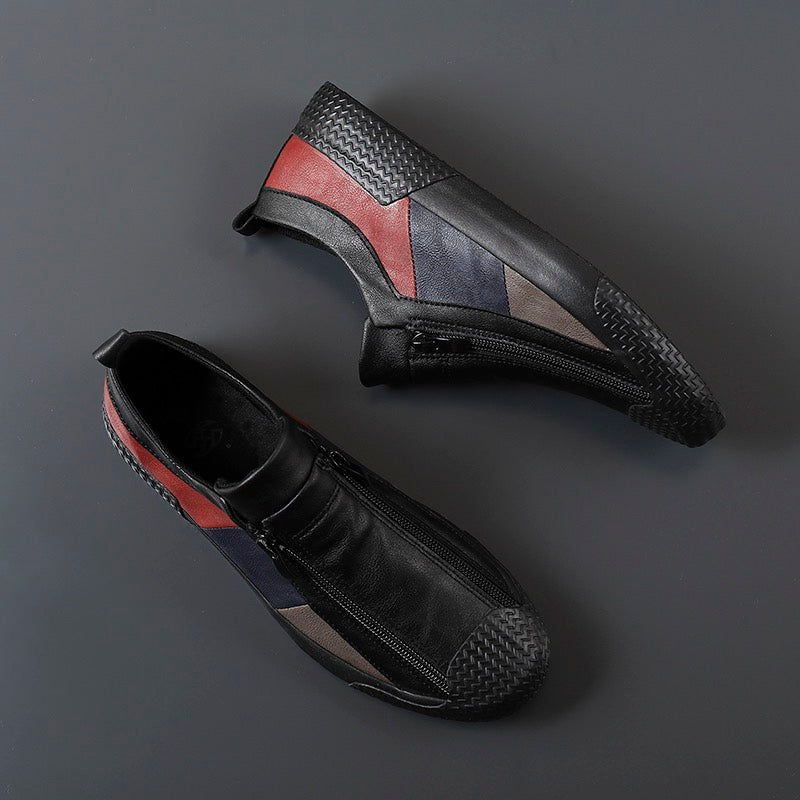 Baskets en Cuir Homme Italiennes avec Design Artistique – Confort et Style Quotidien Baskets Electro Paris