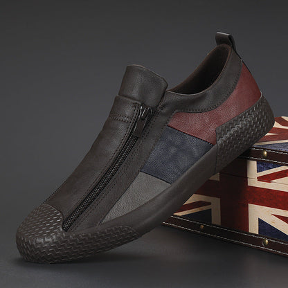 Baskets en Cuir Homme Italiennes avec Design Artistique – Confort et Style Quotidien Baskets Electro Paris Marron Espresso 40