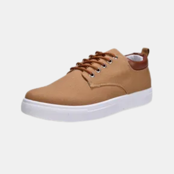 Baskets en Toile pour Hommes à Semelle Blanche – Chaussures Décontractées pour un Style Moderne Baskets pour hommes Electro Paris Marron 39