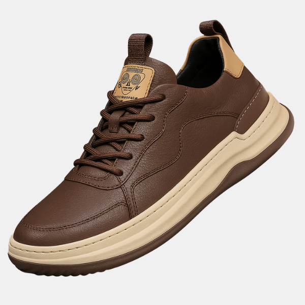 Baskets en Cuir – Style Urbain et Confort Electro Paris Marron 35