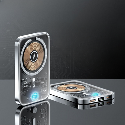 Batterie Externe 10000mAh Portable – Chargeur Sans Fil Magnétique Transparent Accessoires de téléphone mobile Electro Paris Default