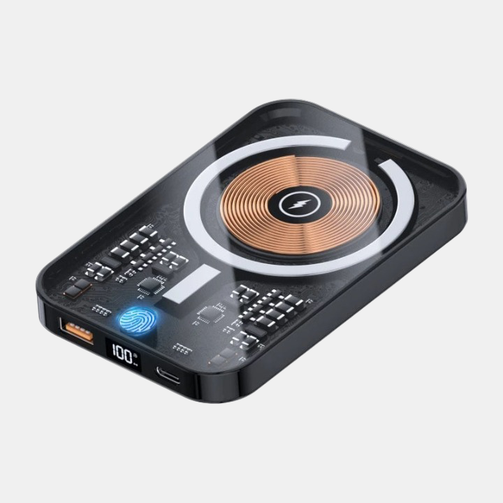 Batterie Externe 10000mAh Portable – Chargeur Sans Fil Magnétique Transparent Accessoires de téléphone mobile Electro Paris