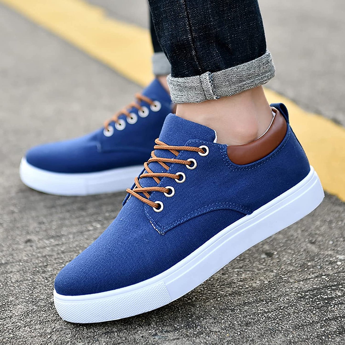 Baskets confortables pour hommes – Style, Confort Et Polyvalence Pour Tous Les Jours Shoes Electro Paris Bleu 39