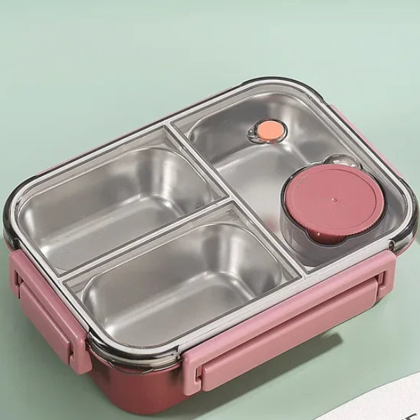 Boîte Chauffante Électrique pour Bureau & Voiture – Chauffe-Plat Portable en Acier Inoxydable Contenants de stockage alimentaire Electro Paris 3 Gitterrouge