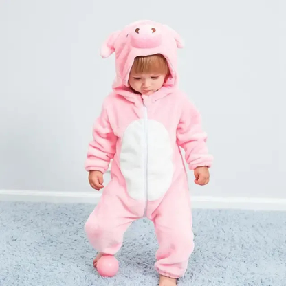 Bodies Bébé Motif Animaux Adorables – Confort Doux pour Tout-Petit *JungleBuddies Baby Onesies - Schattige Dierlijke Onesies voor Jouw Kleintje Electro Paris Cochon Rose 70 (0-6 mois)