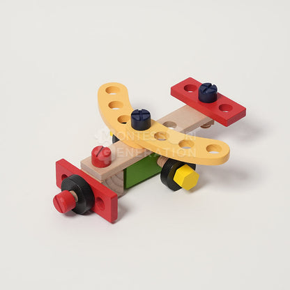 Boîte à Outils en Bois pour Enfants – Ensemble de Jeu d'Imitation Montessori pour le Développement Jouets Montessori Electro Paris