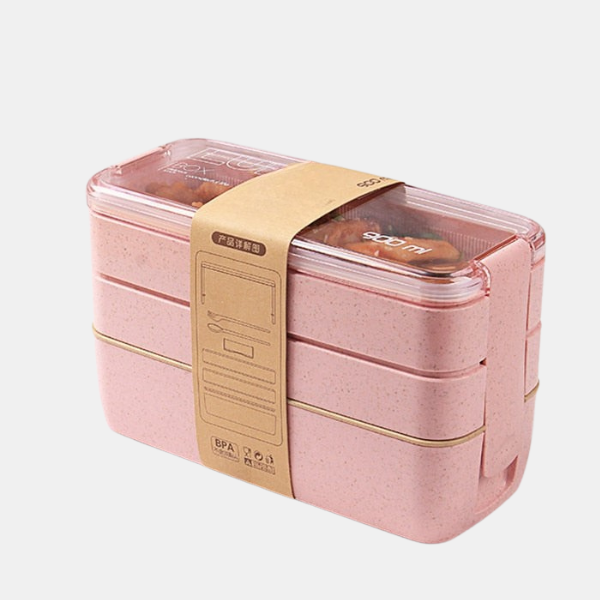Boîte à Repas Multi-Étages – Pratique et Empilable Electro Paris Rose