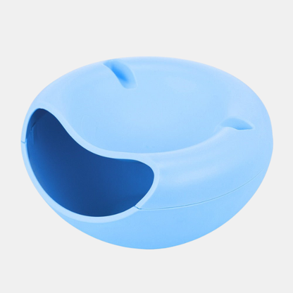 Bol malin 2-en-1 – Snack et support pour téléphone pour moments détente Serving Trays Electro Paris 2 pièces Bleu