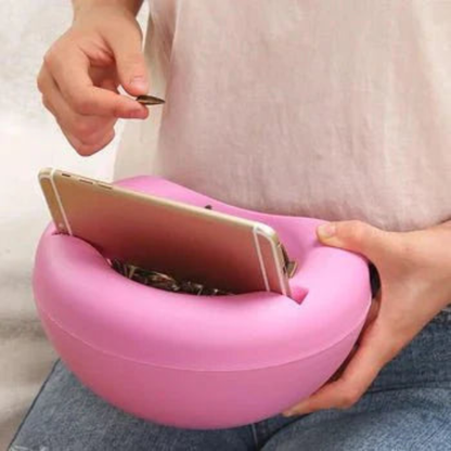 Bol malin 2-en-1 – Snack et support pour téléphone pour moments détente Serving Trays Electro Paris