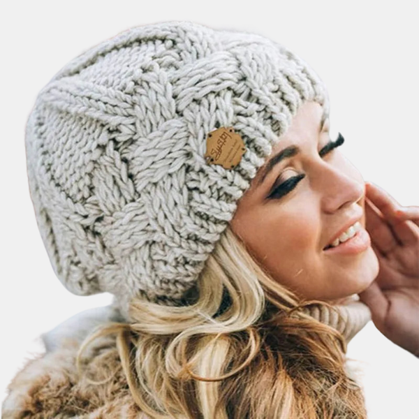 Bonnet Tricot Douillet – Style et Chaleur Beanies Electro Paris Beige Taille unique