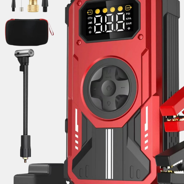 Boosteur de Batterie de Voiture Portable – 7-en-1 Multifonction Electro Paris Rouge