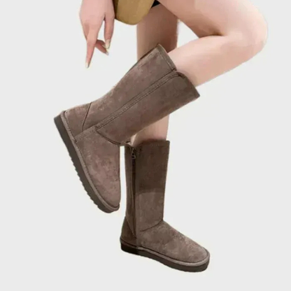 Bottes Chaudes en Peau de Mouton – Confort Hivernal Femme **Suède Sheepskin Dameslaarzen - Sofia Electro Paris