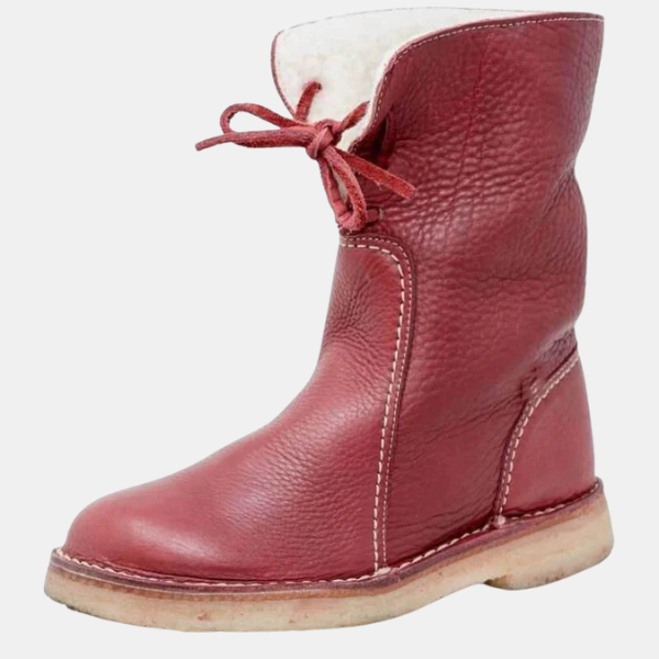 Bottes Femme Hiver Confort – Chaudes et Imperméables Electro Paris Rouge 35