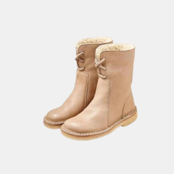 Bottes Femme Hiver Confort – Chaudes et Imperméables Electro Paris Beige 35