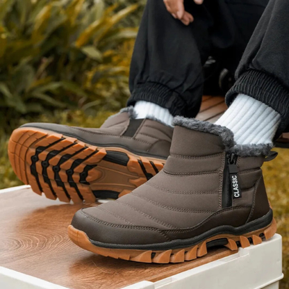 Bottes Hiver Homme – Chaudes, Antidérapantes avec Fermeture Éclair Electro Paris