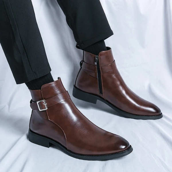 Bottes Homme Élégance – Confort et Style en Cuir Electro Paris