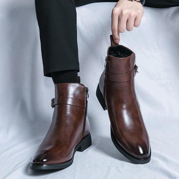 Bottes Homme Élégance – Confort et Style en Cuir Electro Paris