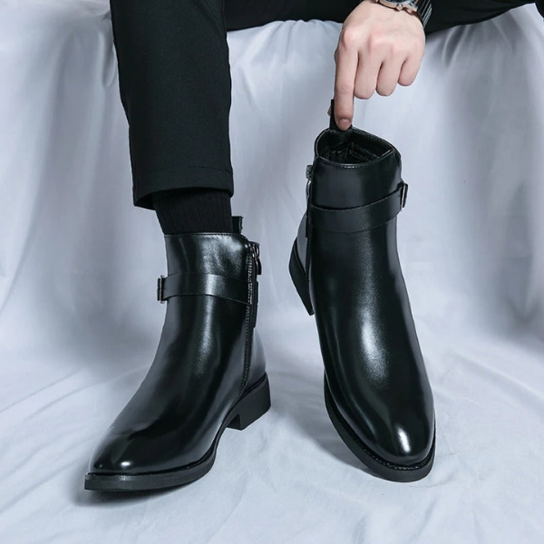 Bottes Homme Élégance – Confort et Style en Cuir Electro Paris