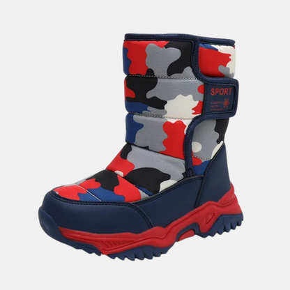 Bottes Neige Enfant – Chaud, Sec et Amusant Electro Paris Rouge 27