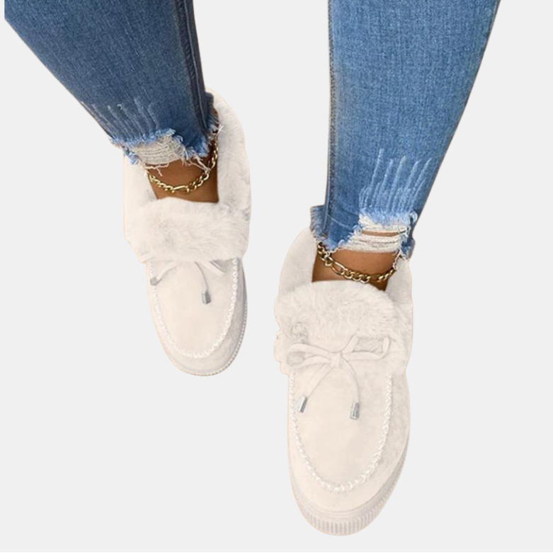 Bottes Hiver Femme Décontractées en Polaire Courte Noires Bottes décontractées pour femmes Electro Paris Blanc 36