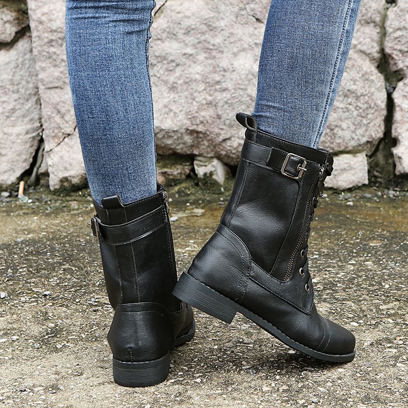Bottes Élégantes en Cuir avec Semelle Ergonomique pour un Soutien Optimal Bottes pour femmes Electro Paris