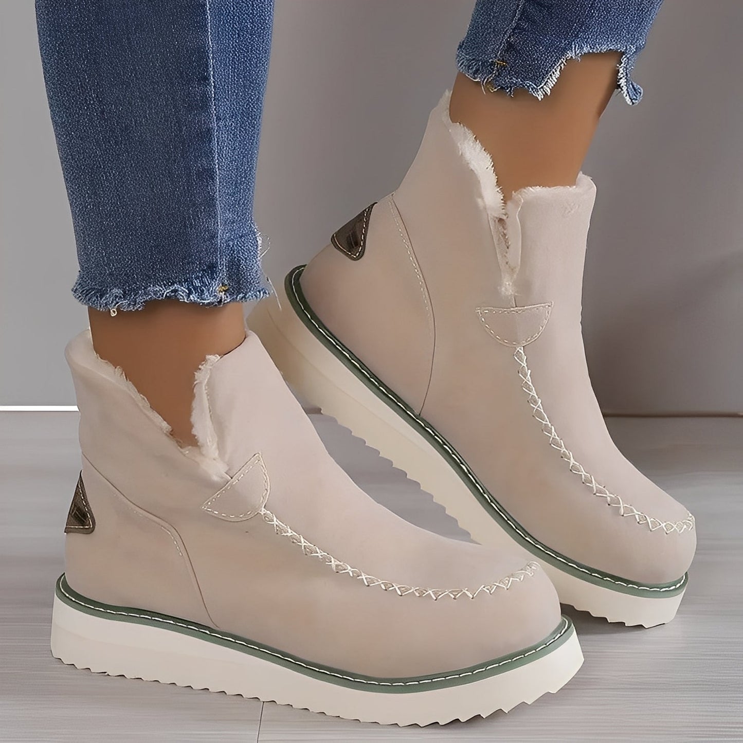 Bottes d’Hiver Femmes – Bottes Chaudes à Talon Compensé pour Confort et Élégance Bottes d'hiver pour femmes Electro Paris