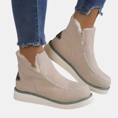 Bottes d’Hiver Femmes – Bottes Chaudes à Talon Compensé pour Confort et Élégance Bottes d'hiver pour femmes Electro Paris Blanc 35