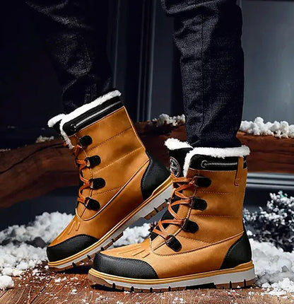 Bottes de Neige Imperméables pour Homme – Bottines d'Hiver Fourrées en Polaire Bottes d'hiver pour hommes Electro Paris