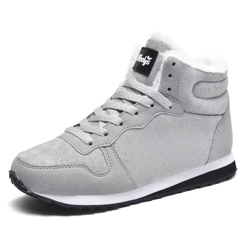 Bottes Nevara – Bottes d’Hiver Imperméables Femme avec Fourrure Chaude et Semelle Antidérapante Bottes d'hiver Electro Paris Gris 36