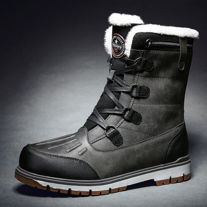 Bottes d'hiver imperméables et chaudes pour hommes - Confort thermique et adhérence renforcée Bottes de neige isolées imperméables pour hommes Electro Paris