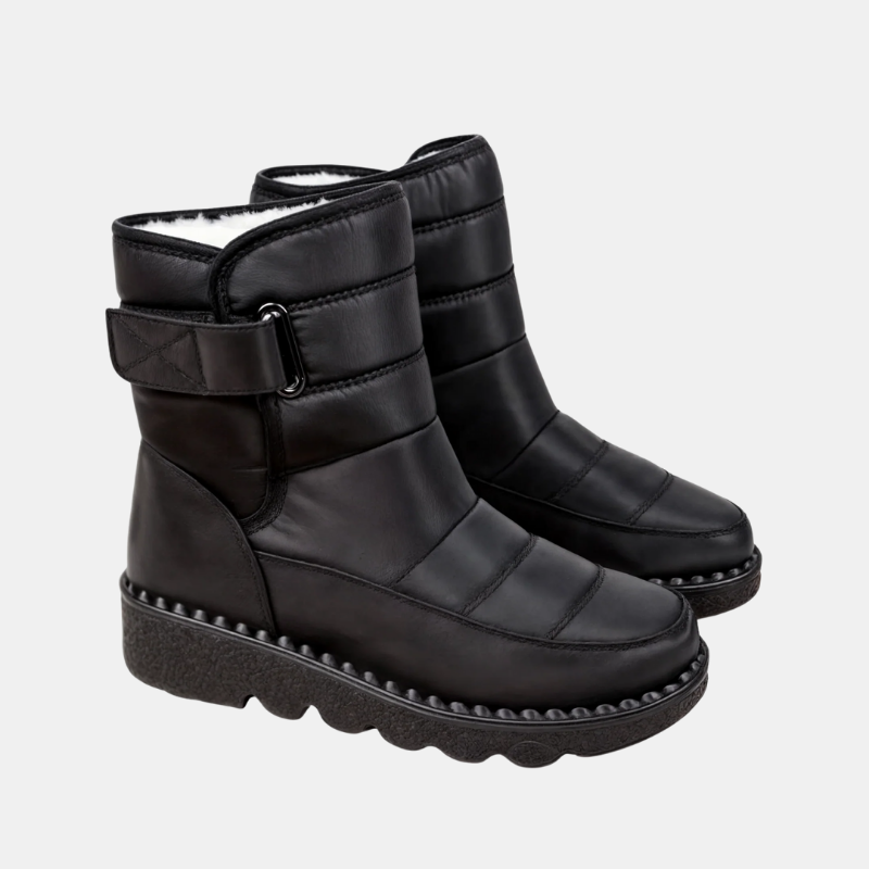 Bottes de Neige Imperméables Antidérapantes Femme – Confort Protection Hiver Bottes de neige pour femmes Electro Paris Noir 35