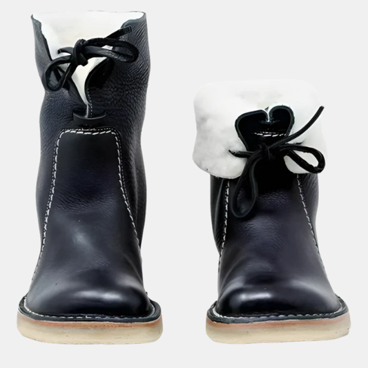 Bottes d’Hiver Douces à Doublure Laine Electro Paris Noir 36