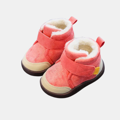 Bottes d’Hiver Enfant – Chaussures Chaudes et Confortables pour Filles et Garçons Baby & Toddler Shoes Electro Paris Rouge 15 (6-12 mois)