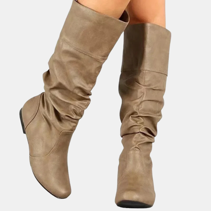 Bottes d’Hiver Hautes pour Femmes – Chaleur et Élégance Shoes & Boots Women Electro Paris Kaki 35