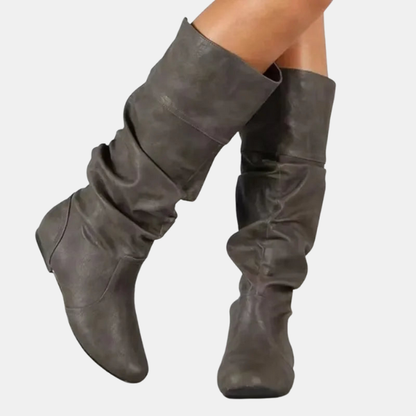 Bottes d’Hiver Hautes pour Femmes – Chaleur et Élégance Shoes & Boots Women Electro Paris Gris 35
