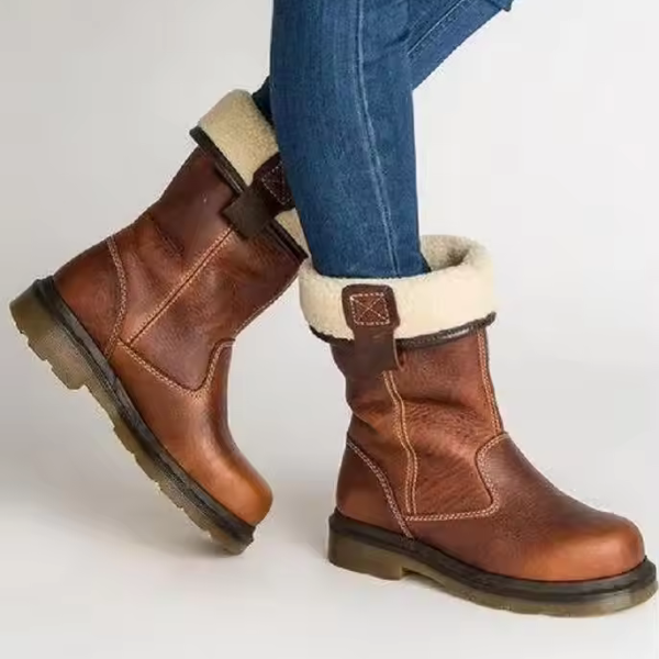 Bottes d’Hiver en Cuir pour Femmes – Élégance Chic et Confort Luxueux Electro Paris