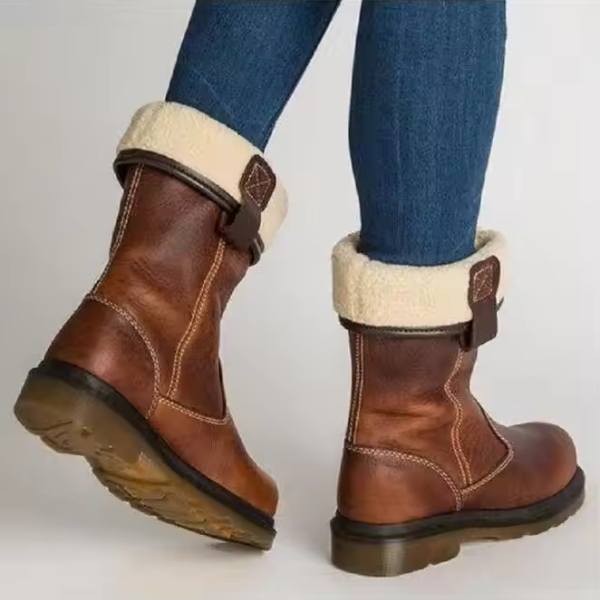 Bottes d’Hiver en Cuir pour Femmes – Élégance Chic et Confort Luxueux Electro Paris